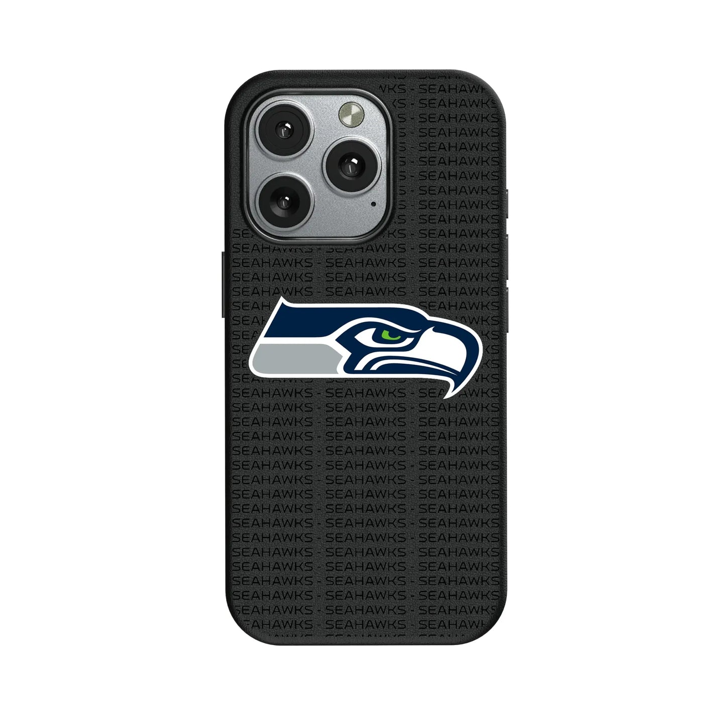 Seattle Seahawks Text Backdrop MagSafe Compatible Phone Case for Apple iPhone