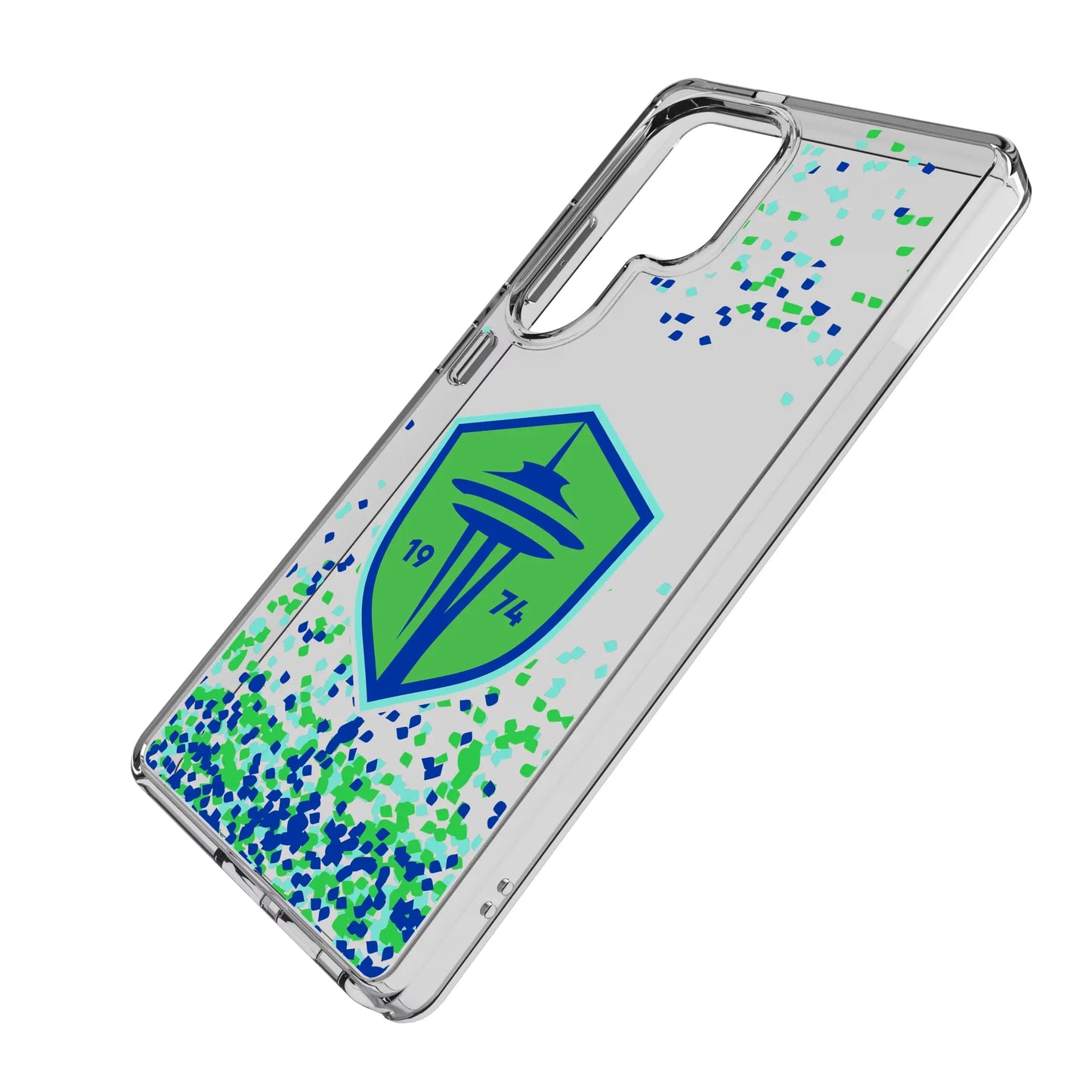 Seattle Sounders FC Confetti Clear Phone Case for Samsung Galaxy