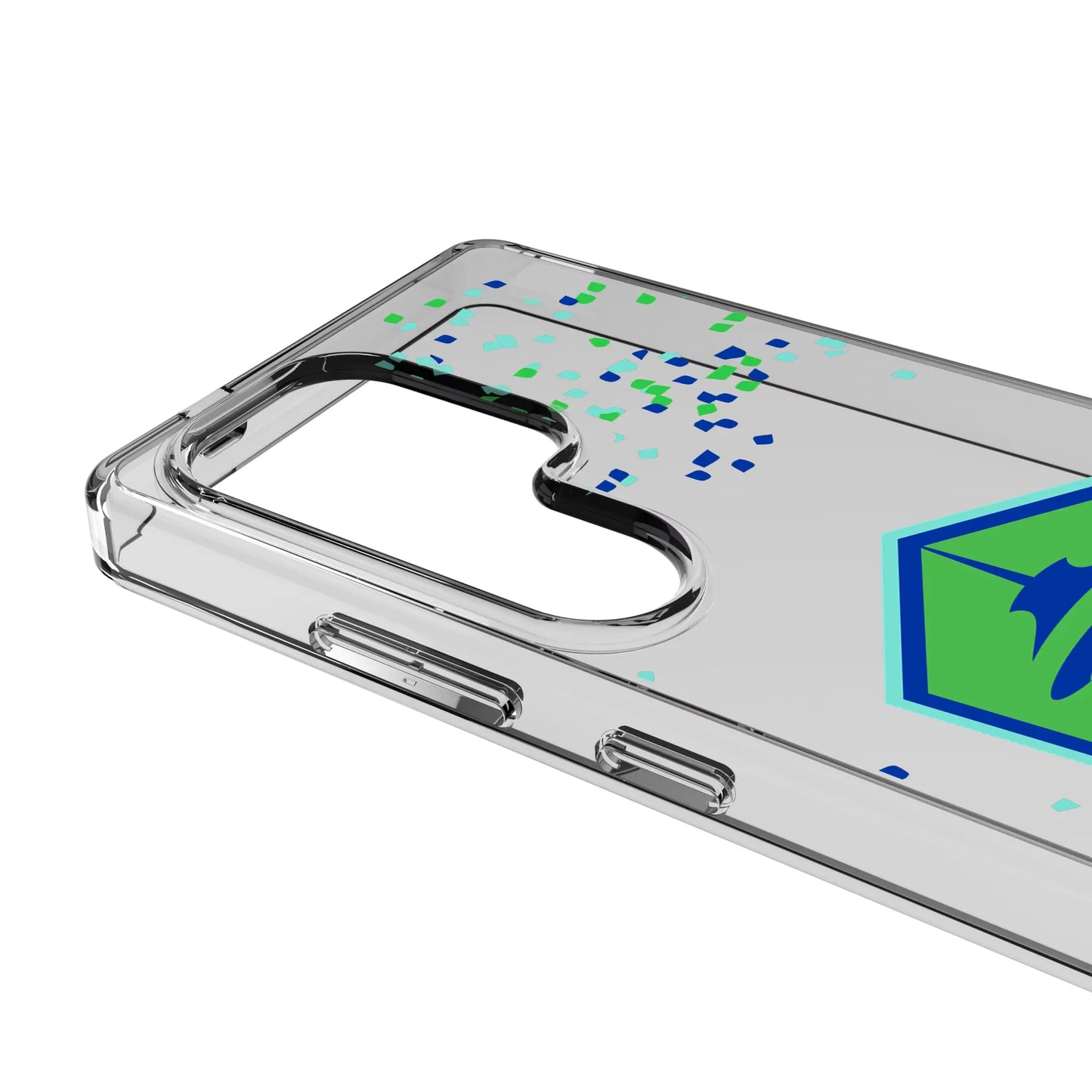 Seattle Sounders FC Confetti Clear Phone Case for Samsung Galaxy