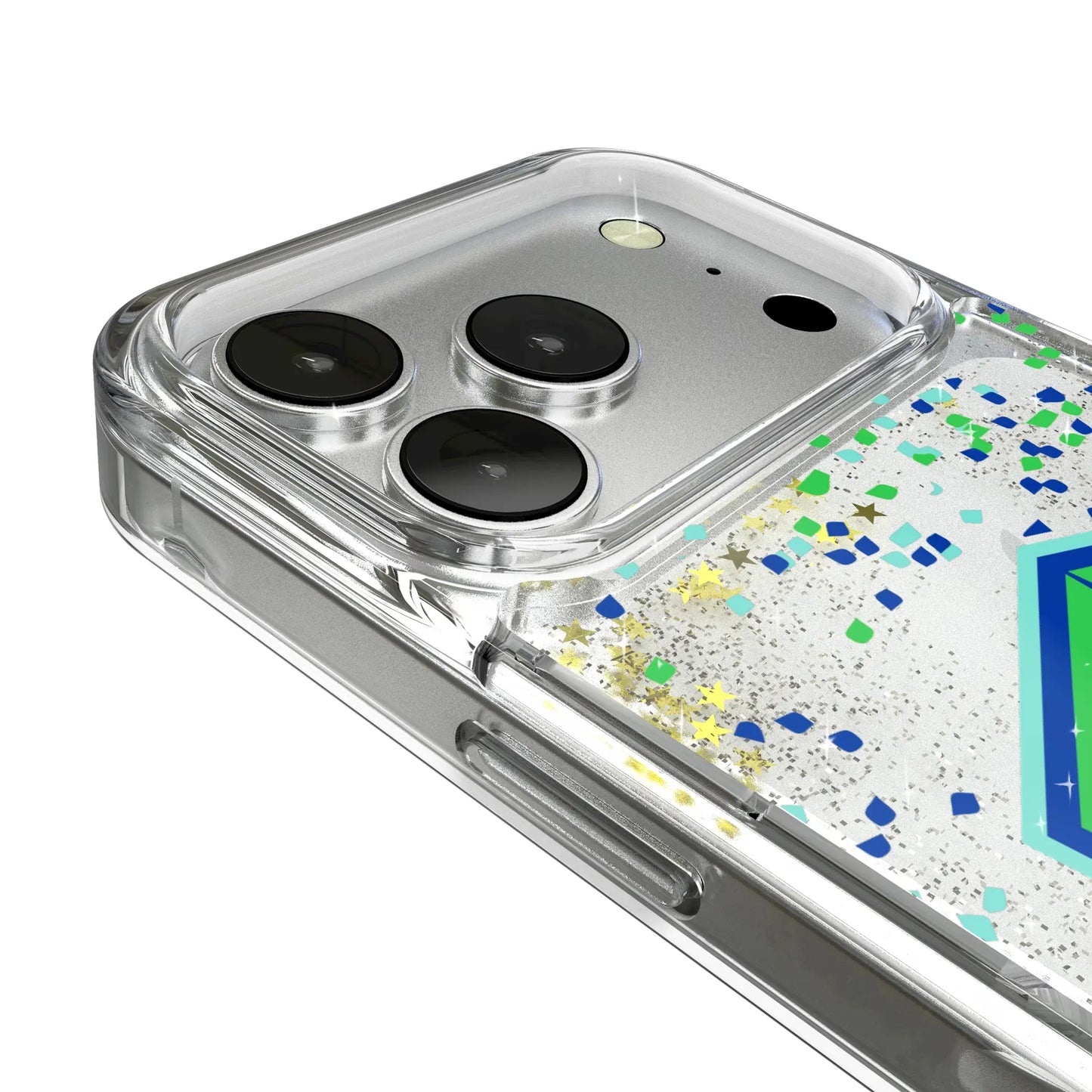 Seattle Sounders FC Confetti Glitter Phone Case for Apple iPhone