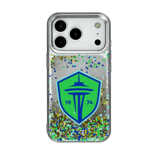 Seattle Sounders FC Confetti Glitter Phone Case for Apple iPhone