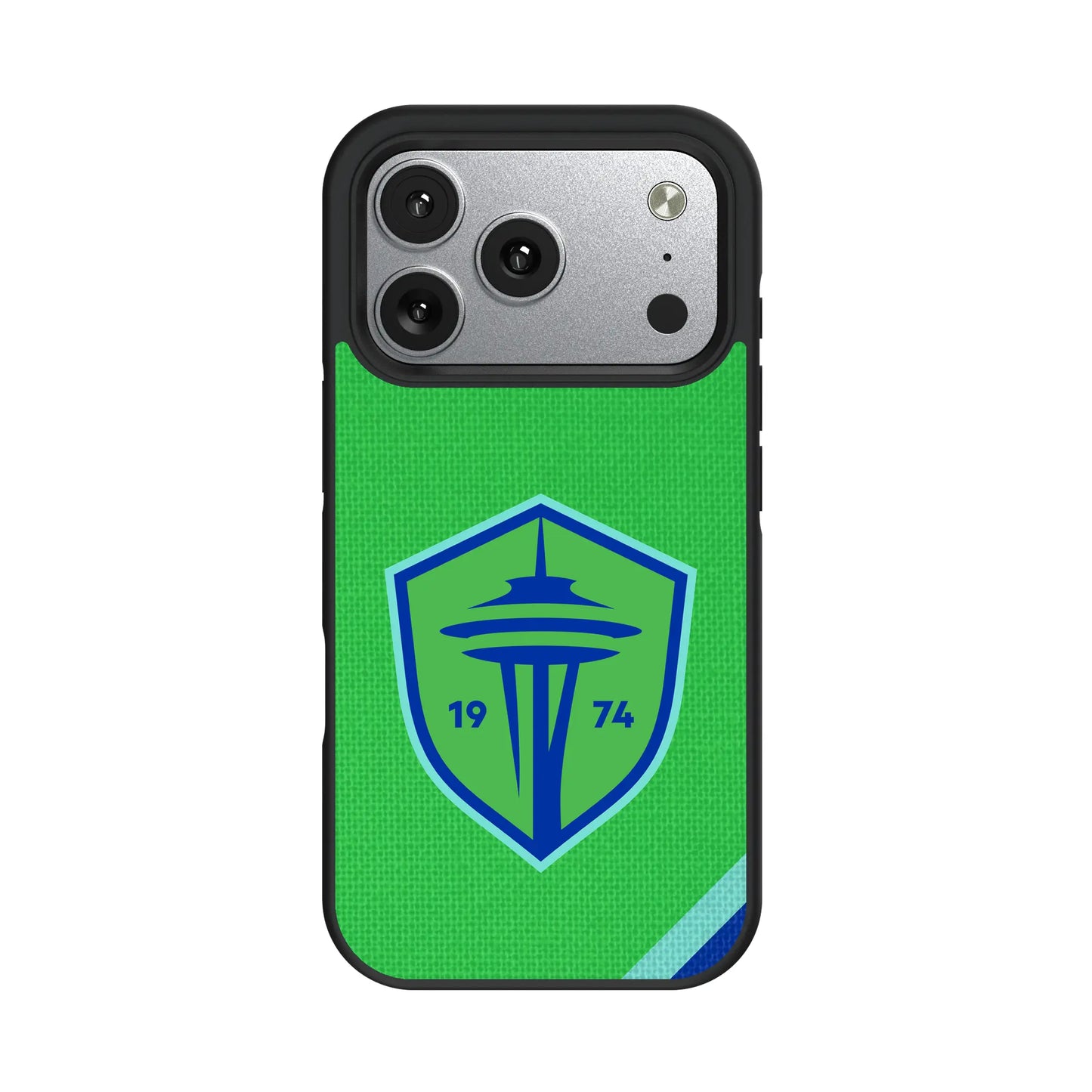 Seattle Sounders FC Diagonal Stripe Bump Phone Case for Apple iPhone