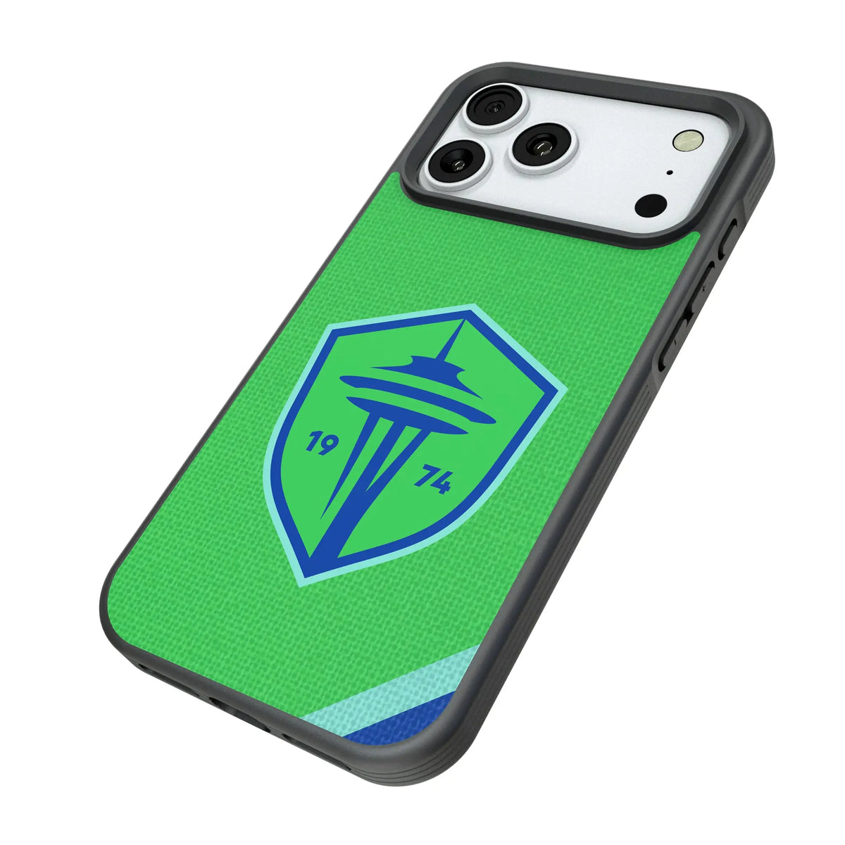 Seattle Sounders FC Diagonal Stripe Bump Phone Case for Apple iPhone