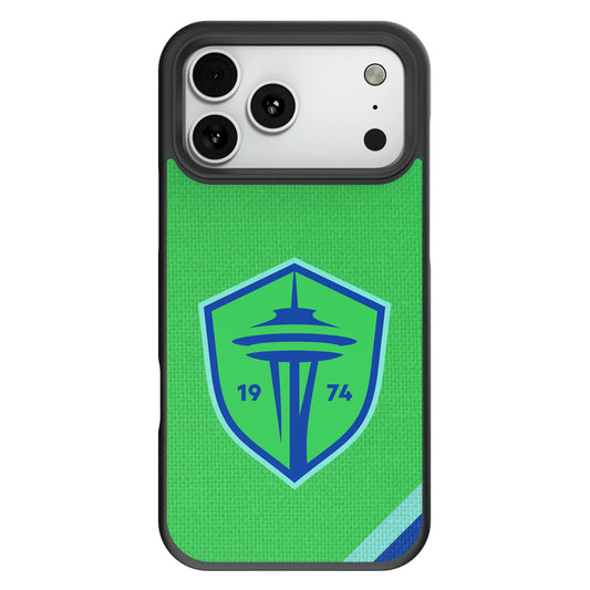 Seattle Sounders FC Diagonal Stripe Bump Phone Case for Apple iPhone