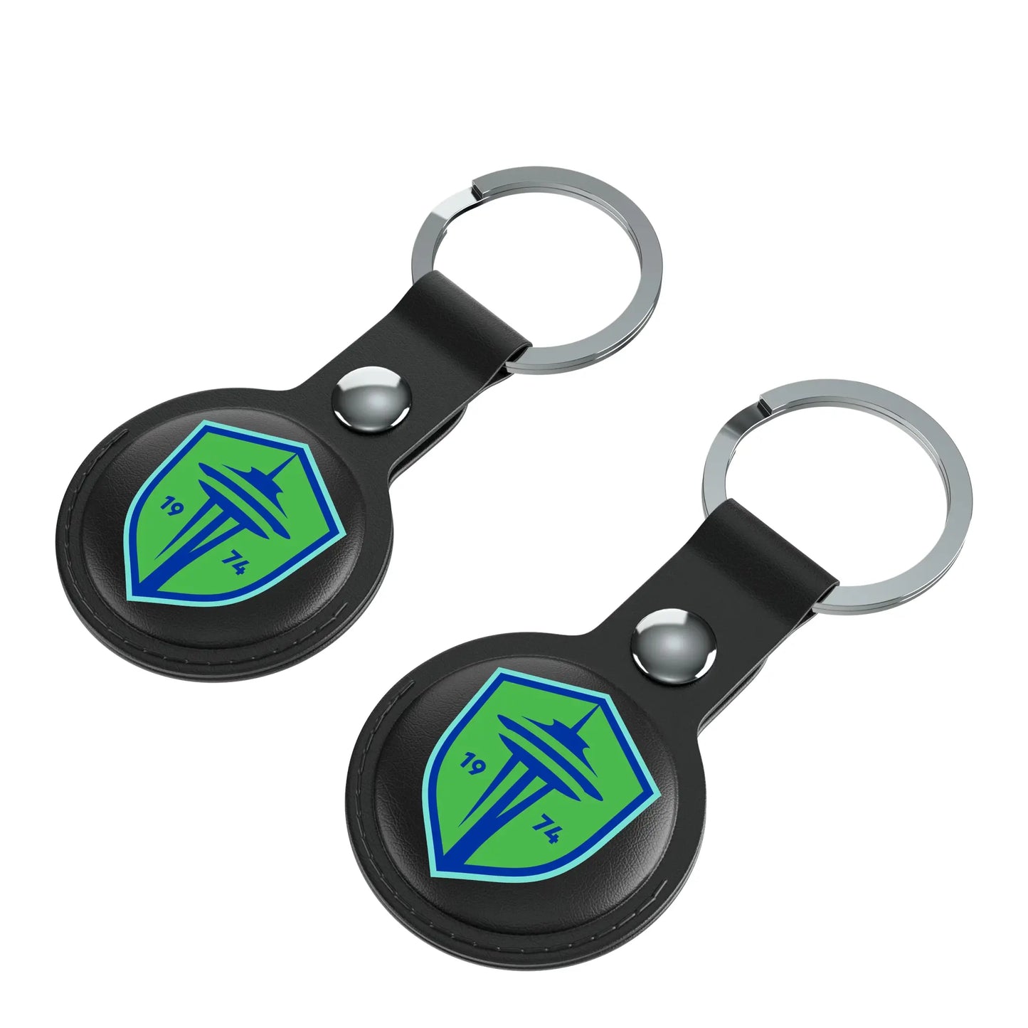 Seattle Sounders FC Insignia Black Airtag Holder 2-Pack