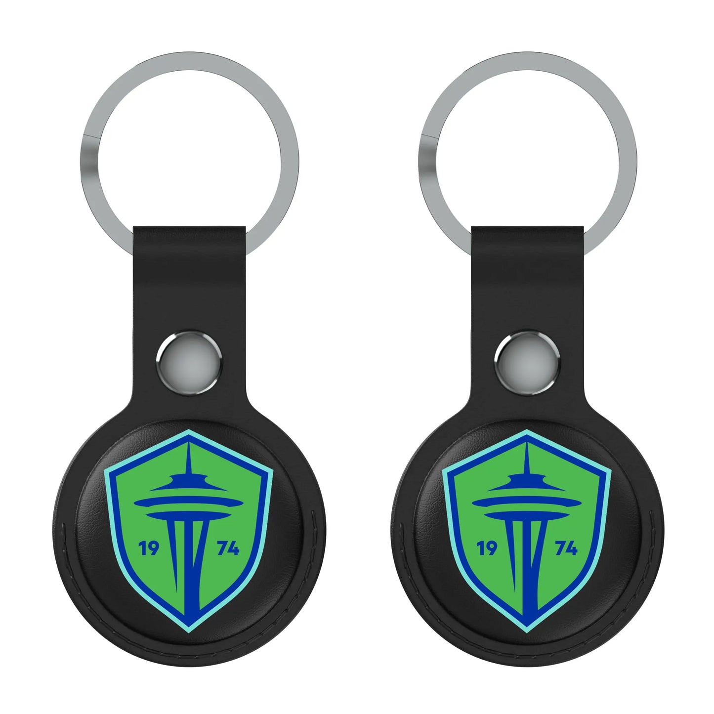 Seattle Sounders FC Insignia Black Airtag Holder 2-Pack