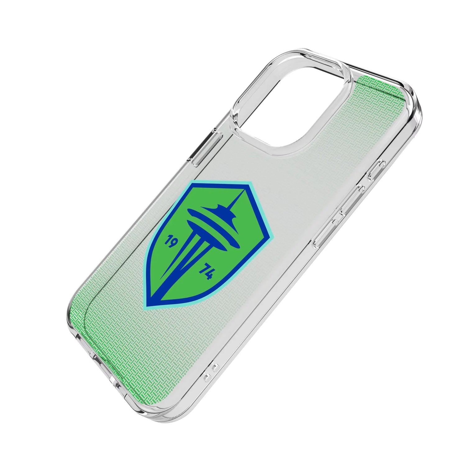 Seattle Sounders FC Linen Clear Phone Case for Apple iPhone