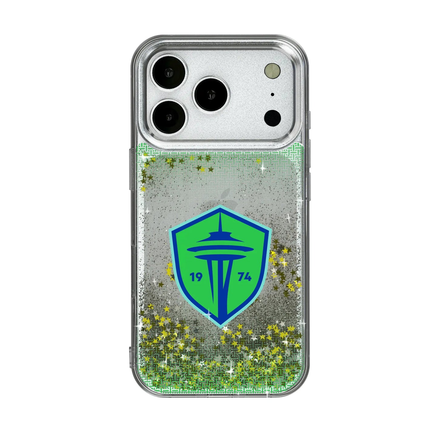 Seattle Sounders FC Linen Glitter Phone Case for Apple iPhone
