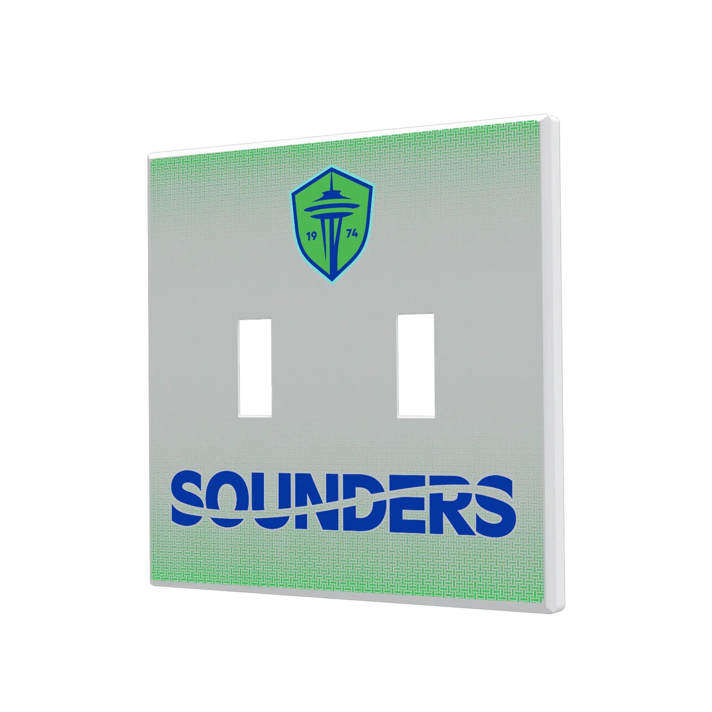 Seattle Sounders FC Linen Hidden-Screw Light Switch Plate