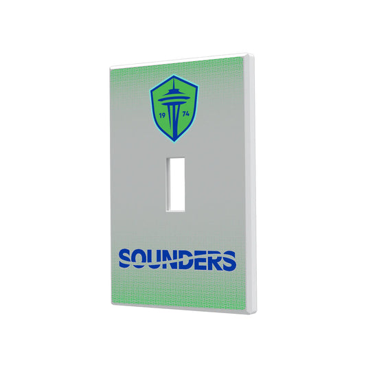 Seattle Sounders FC Linen Hidden-Screw Light Switch Plate