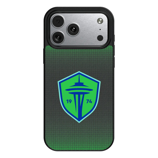 Seattle Sounders FC Linen MagSafe Compatible Phone Case for Apple iPhone
