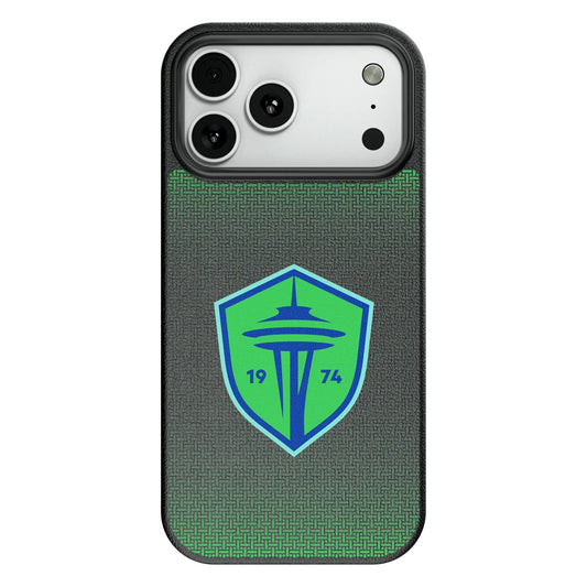 Seattle Sounders FC Linen MagSafe Compatible Phone Case for Apple iPhone