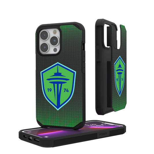 Seattle Sounders FC Linen Rugged Phone Case for Apple iPhone