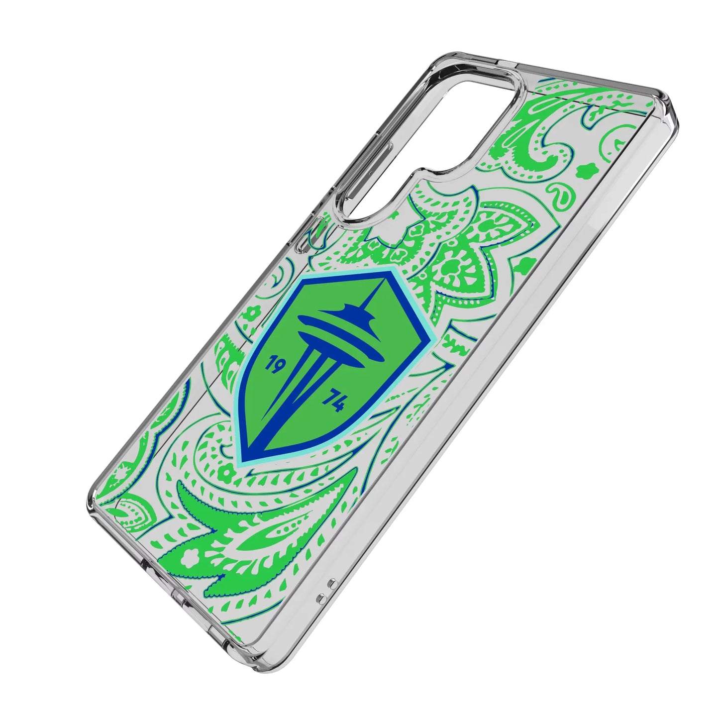 Seattle Sounders FC Paisley Clear Phone Case for Samsung Galaxy