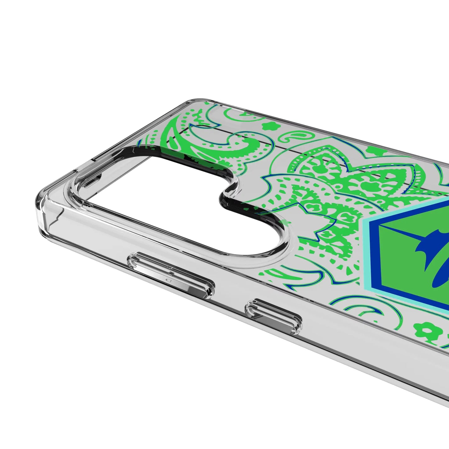 Seattle Sounders FC Paisley Clear Phone Case for Samsung Galaxy