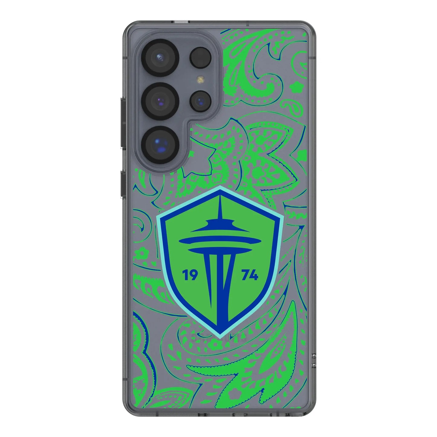 Seattle Sounders FC Paisley Clear Phone Case for Samsung Galaxy