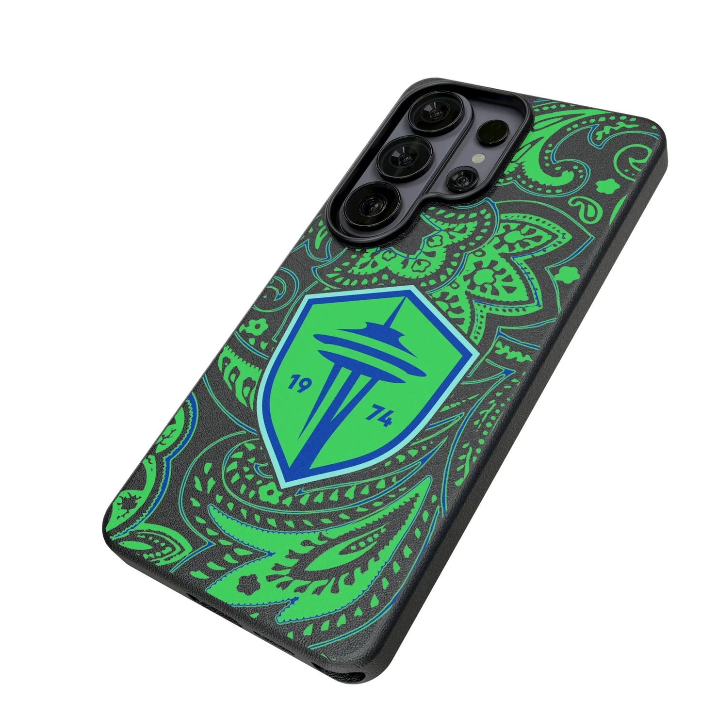 Seattle Sounders FC Paisley MagSafe Compatible Phone Case for Samsung Galaxy
