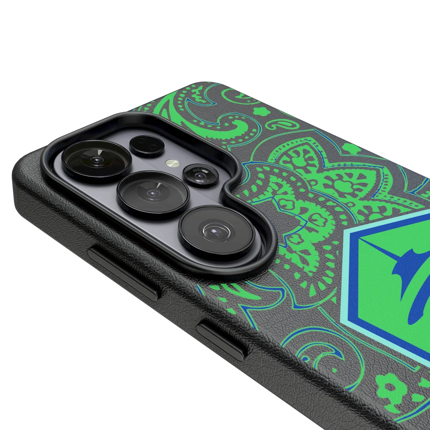 Seattle Sounders FC Paisley MagSafe Compatible Phone Case for Samsung Galaxy