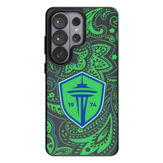 Seattle Sounders FC Paisley MagSafe Compatible Phone Case for Samsung Galaxy