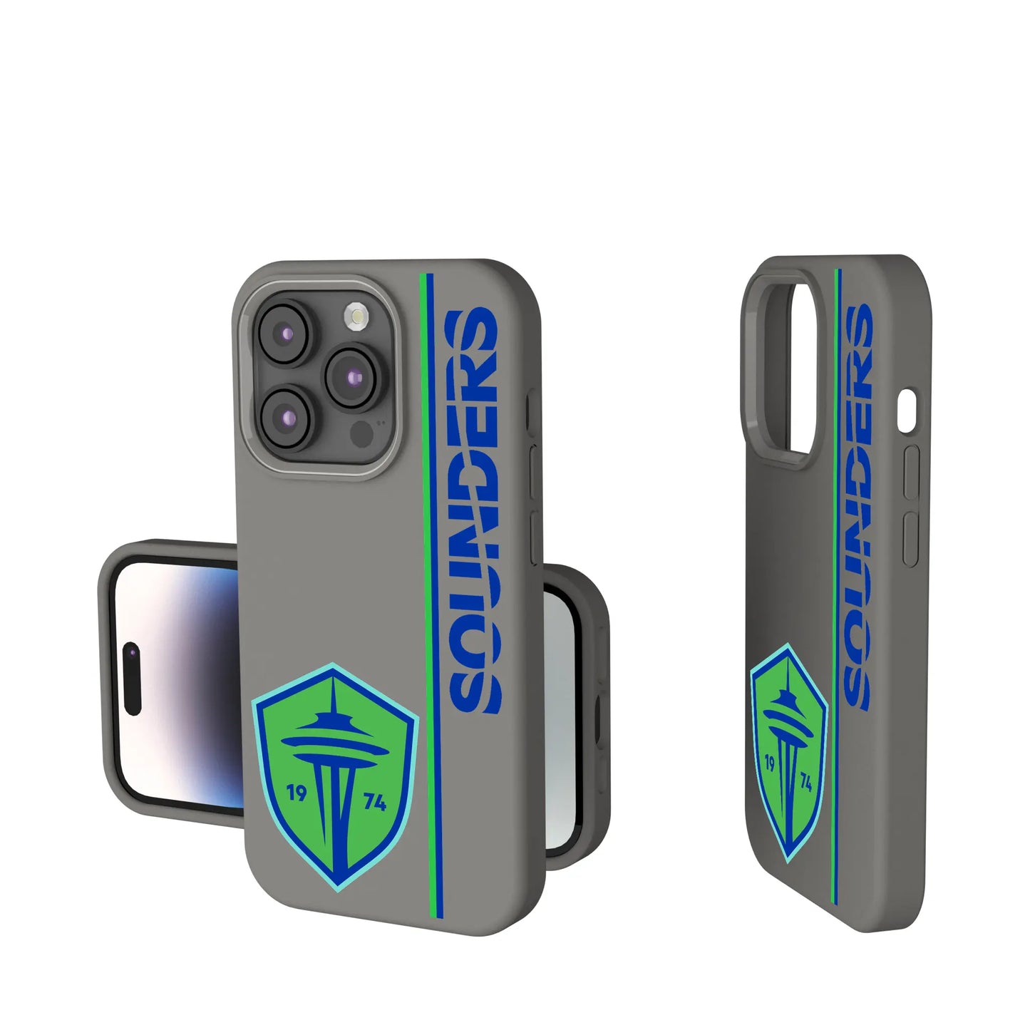 Seattle Sounders FC Sidebar Soft Touch Phone Case for Apple iPhone