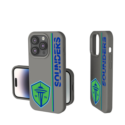 Seattle Sounders FC Sidebar Soft Touch Phone Case for Apple iPhone