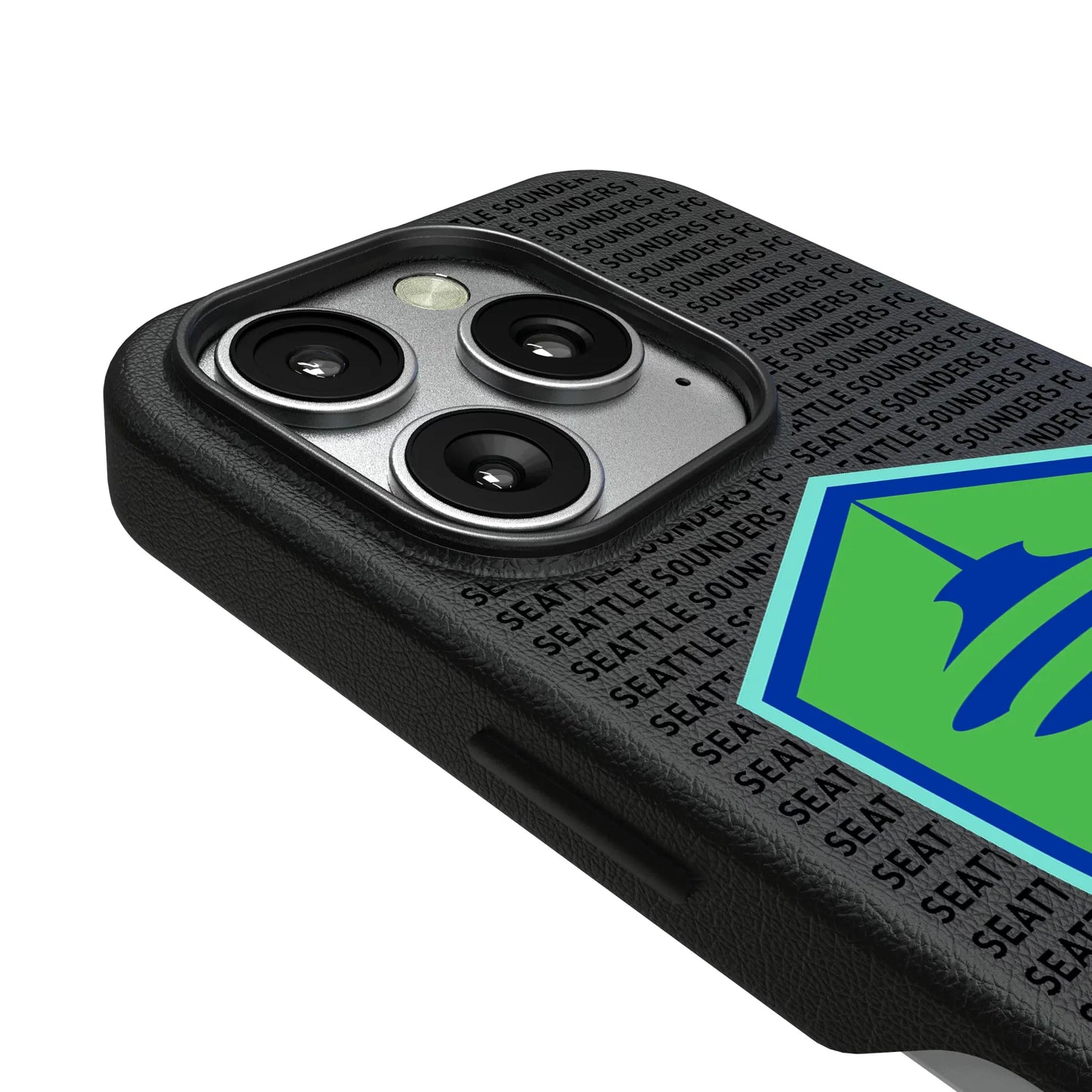 Seattle Sounders FC Text Backdrop MagSafe Compatible Phone Case for Apple iPhone
