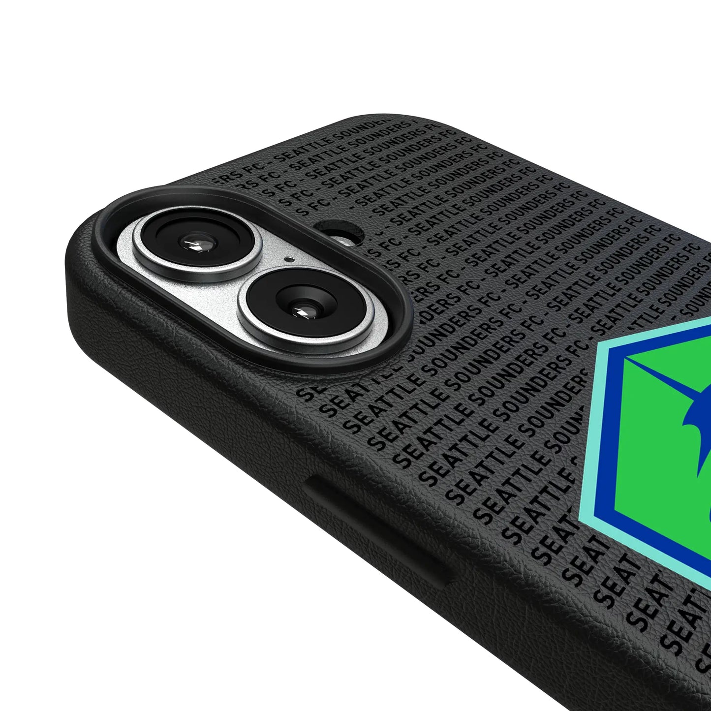 Seattle Sounders FC Text Backdrop MagSafe Compatible Phone Case for Apple iPhone