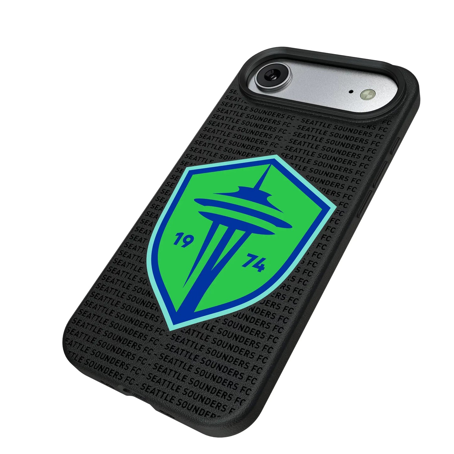 Seattle Sounders FC Text Backdrop MagSafe Compatible Phone Case for Apple iPhone