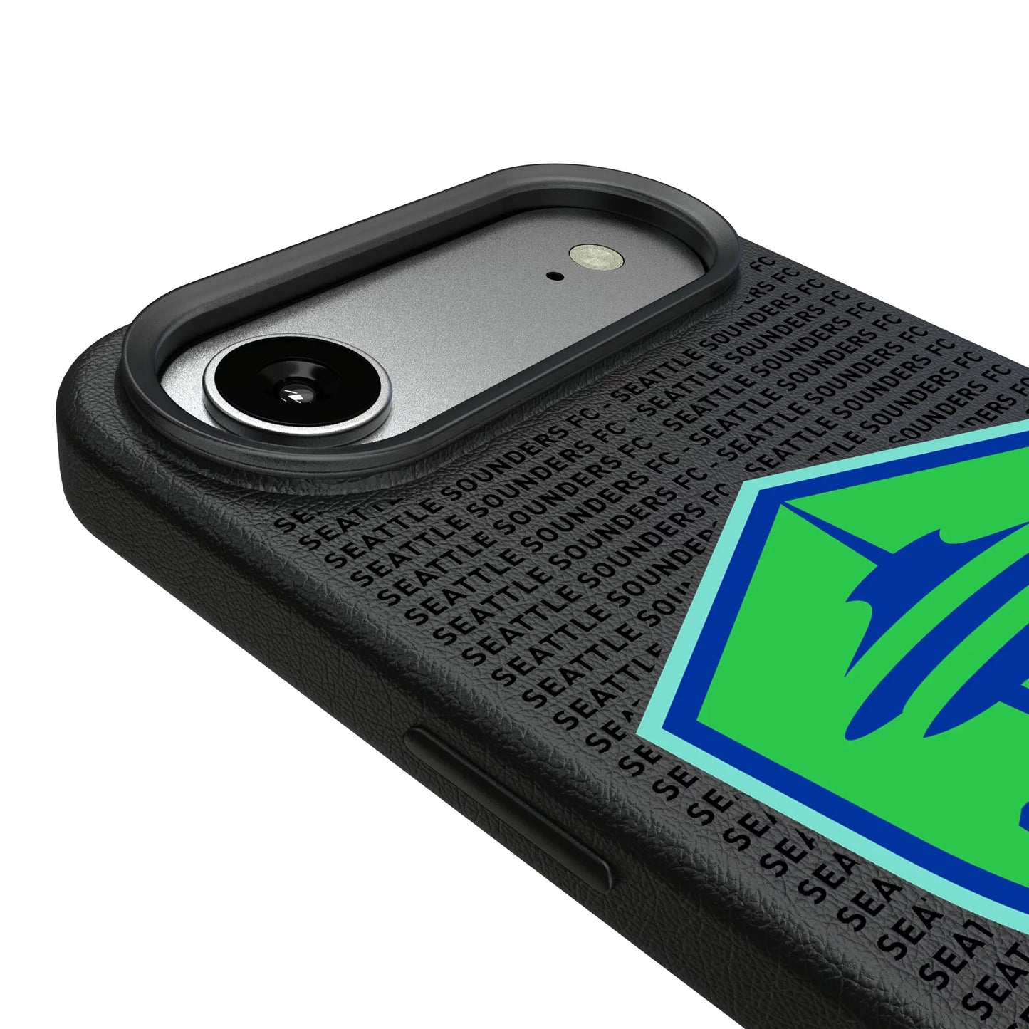 Seattle Sounders FC Text Backdrop MagSafe Compatible Phone Case for Apple iPhone