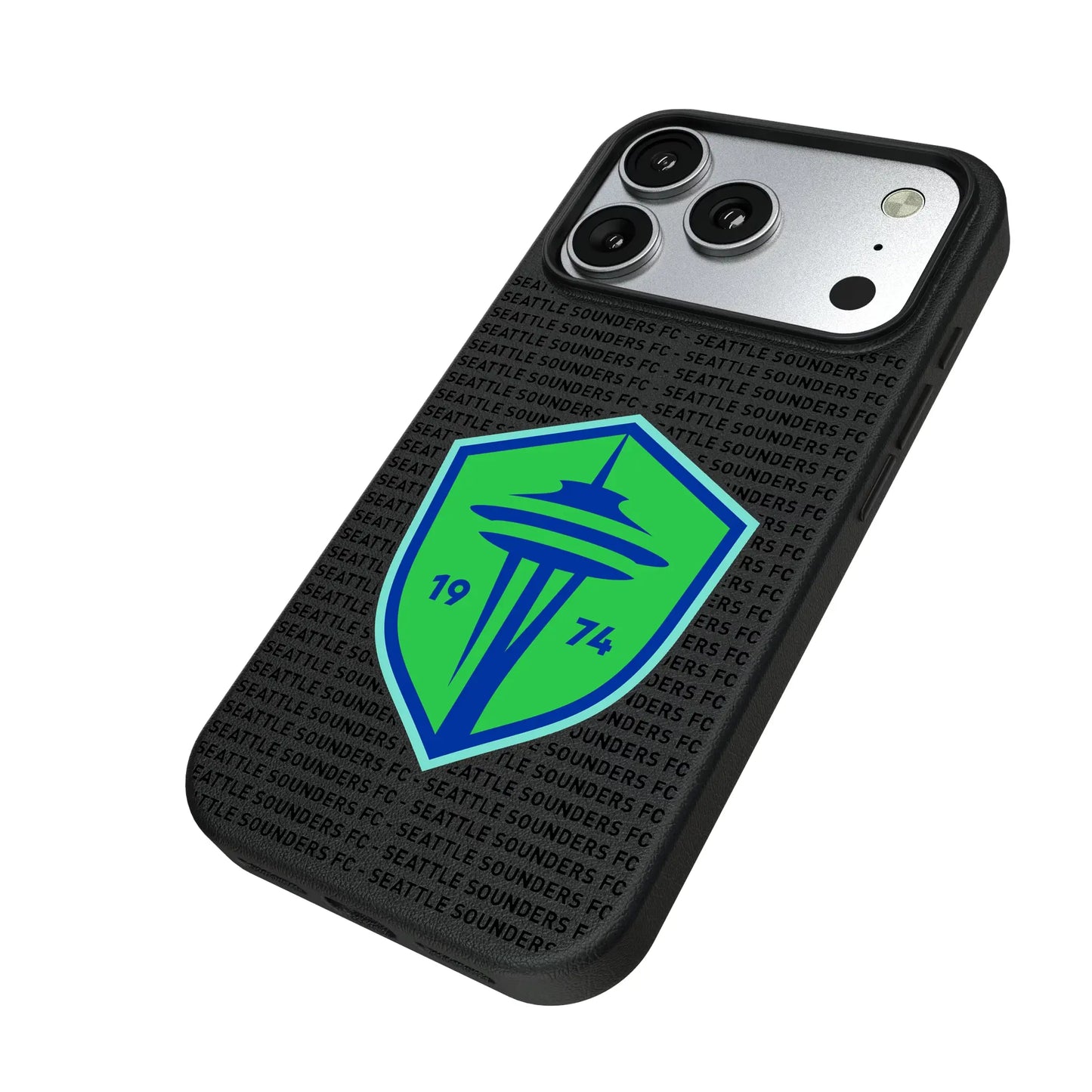 Seattle Sounders FC Text Backdrop MagSafe Compatible Phone Case for Apple iPhone