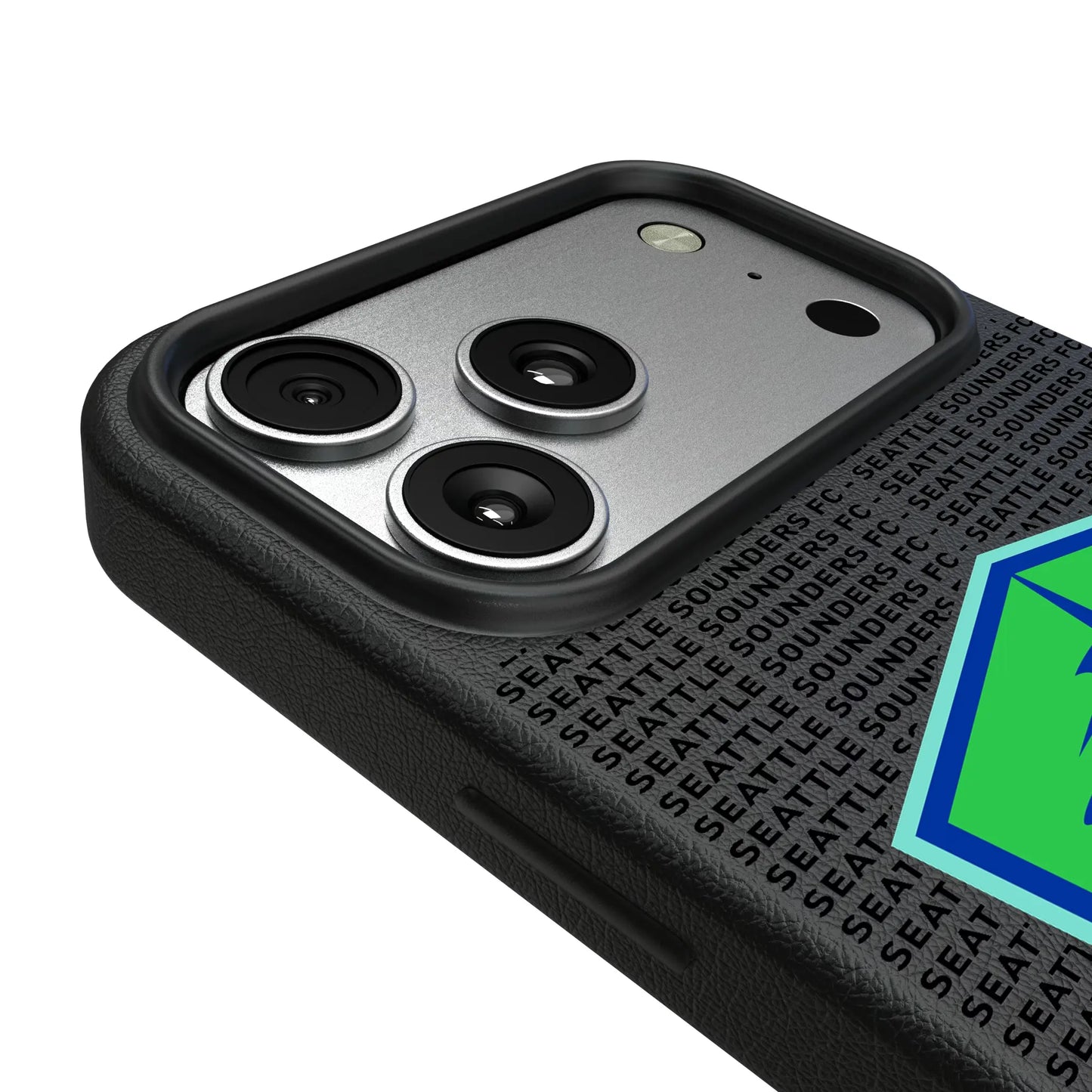 Seattle Sounders FC Text Backdrop MagSafe Compatible Phone Case for Apple iPhone