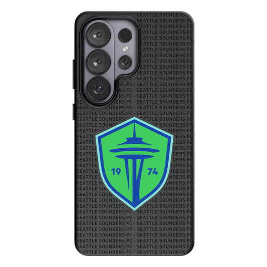 Seattle Sounders FC Text Backdrop MagSafe Compatible Phone Case for Samsung Galaxy