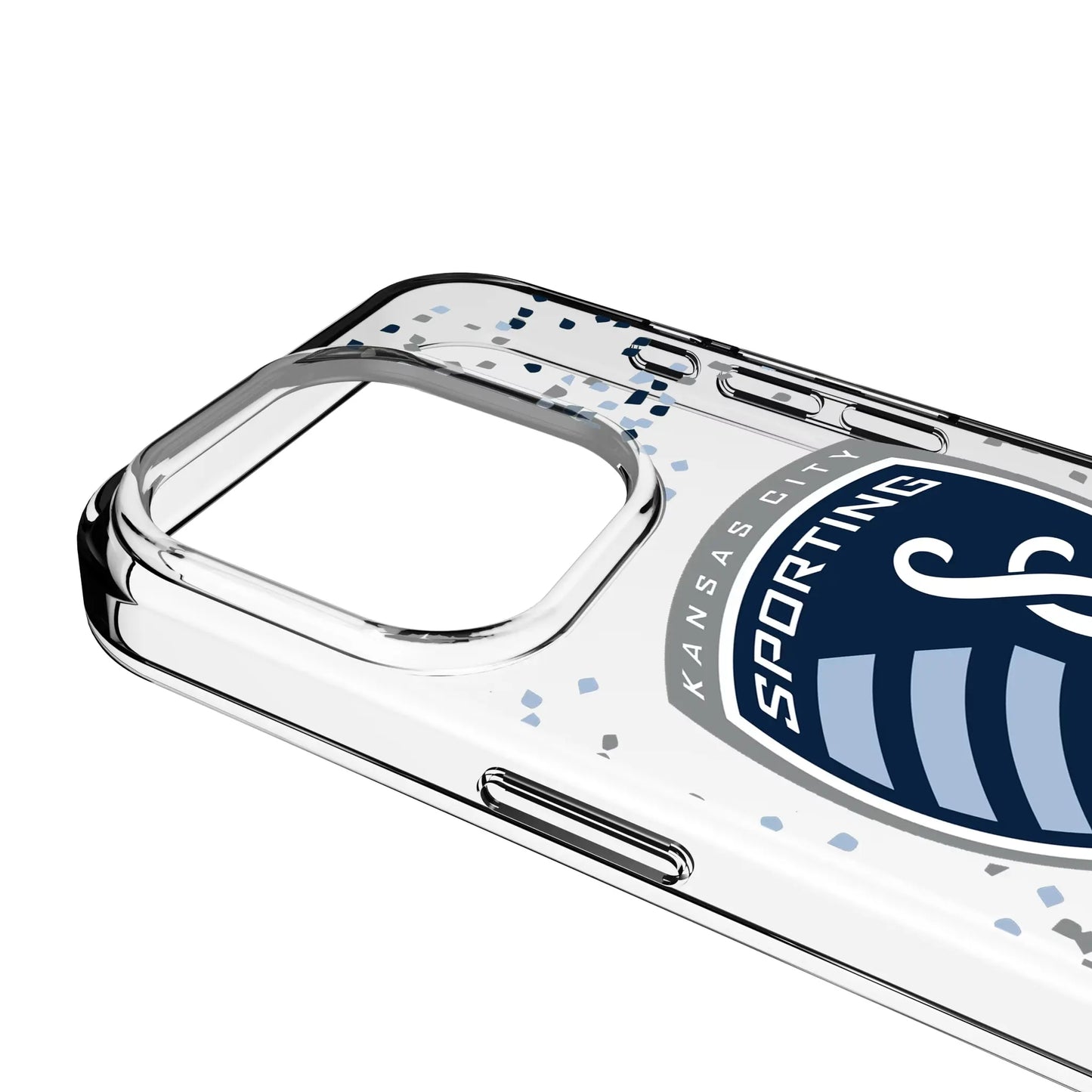 Sporting Kansas City Confetti Clear Phone Case for Apple iPhone