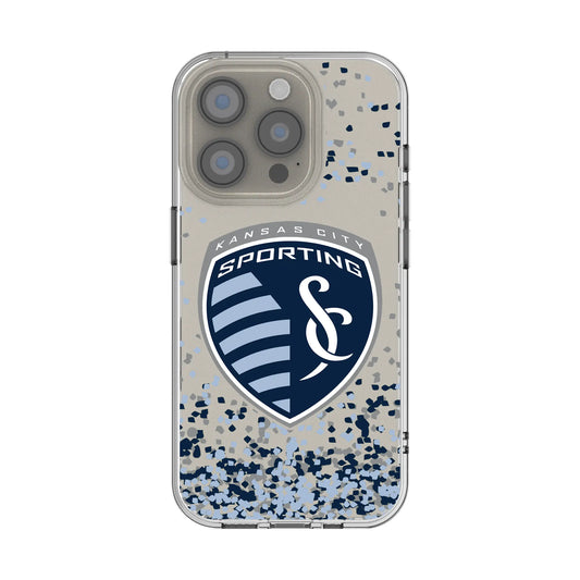 Sporting Kansas City Confetti Clear Phone Case for Apple iPhone