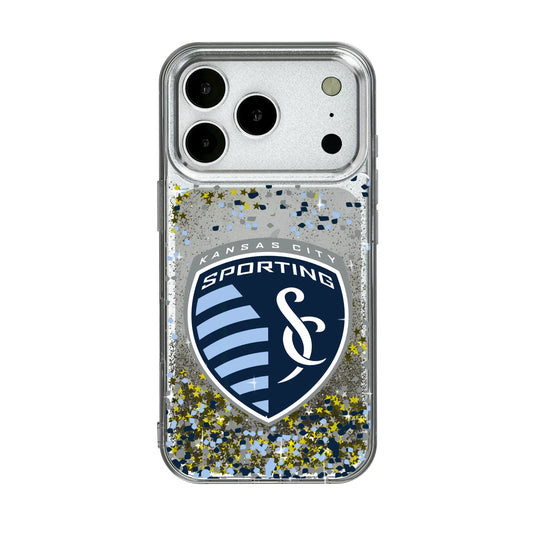 Sporting Kansas City Confetti Glitter Phone Case for Apple iPhone