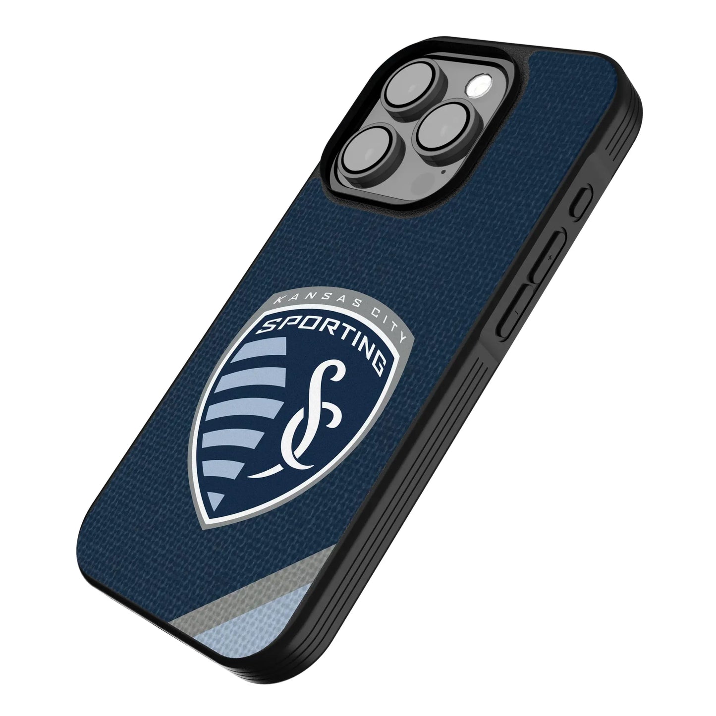 Sporting Kansas City Diagonal Stripe Bump Phone Case for Apple iPhone