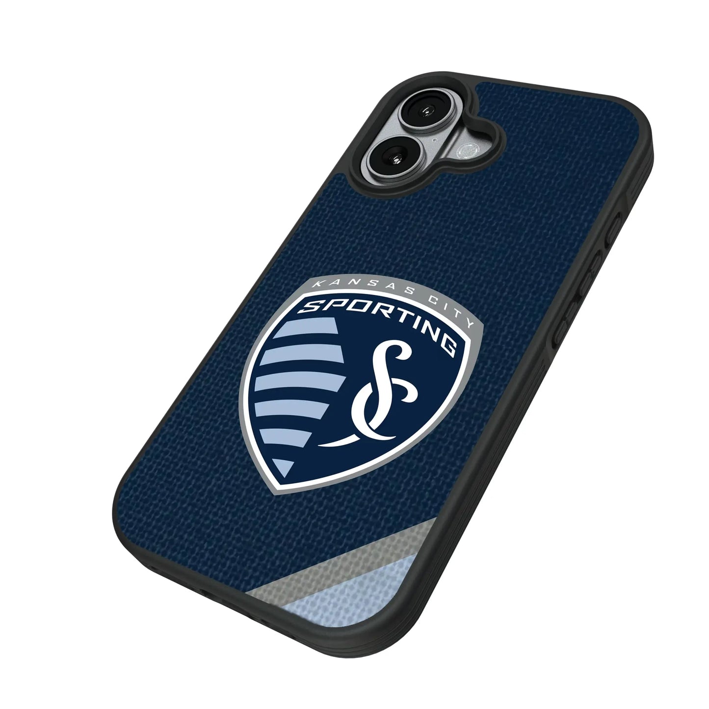 Sporting Kansas City Diagonal Stripe Bump Phone Case for Apple iPhone