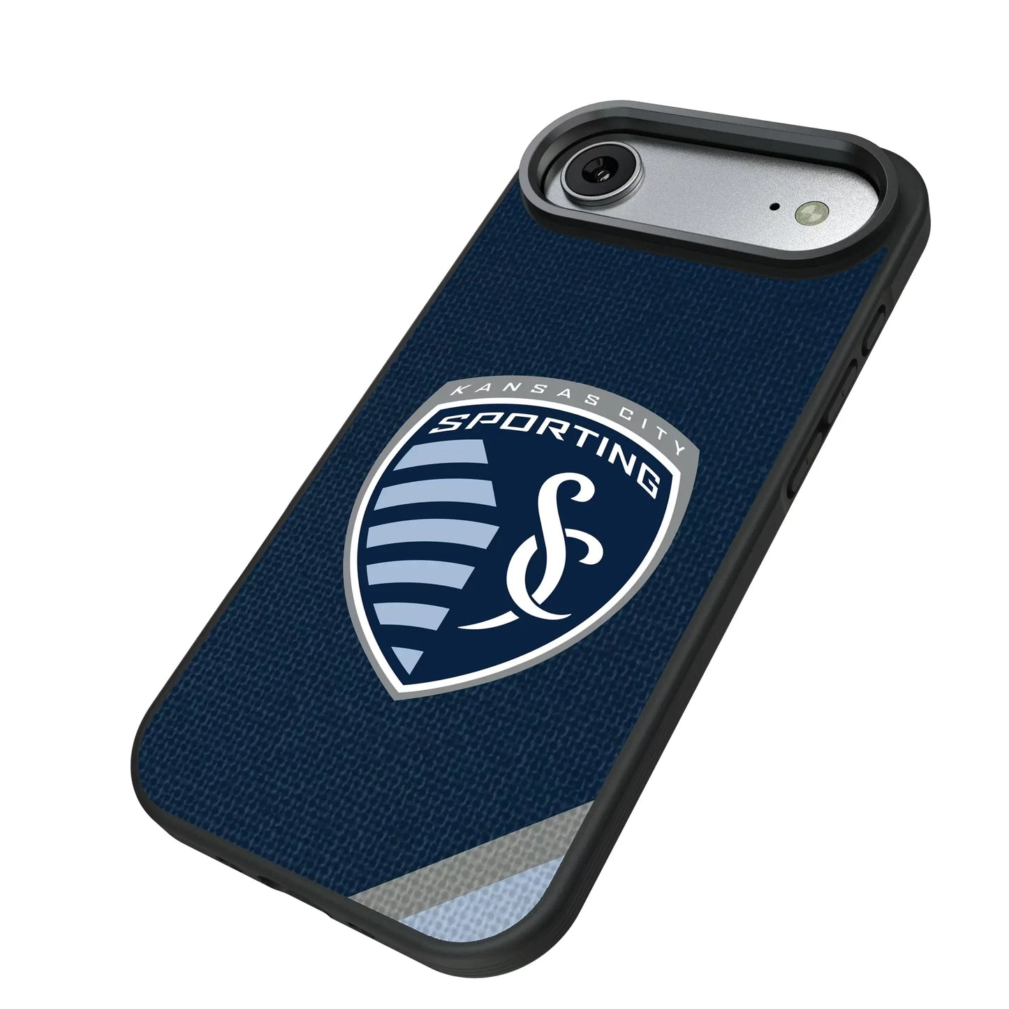 Sporting Kansas City Diagonal Stripe Bump Phone Case for Apple iPhone