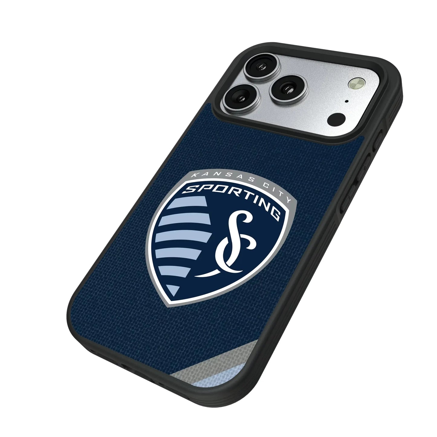 Sporting Kansas City Diagonal Stripe Bump Phone Case for Apple iPhone