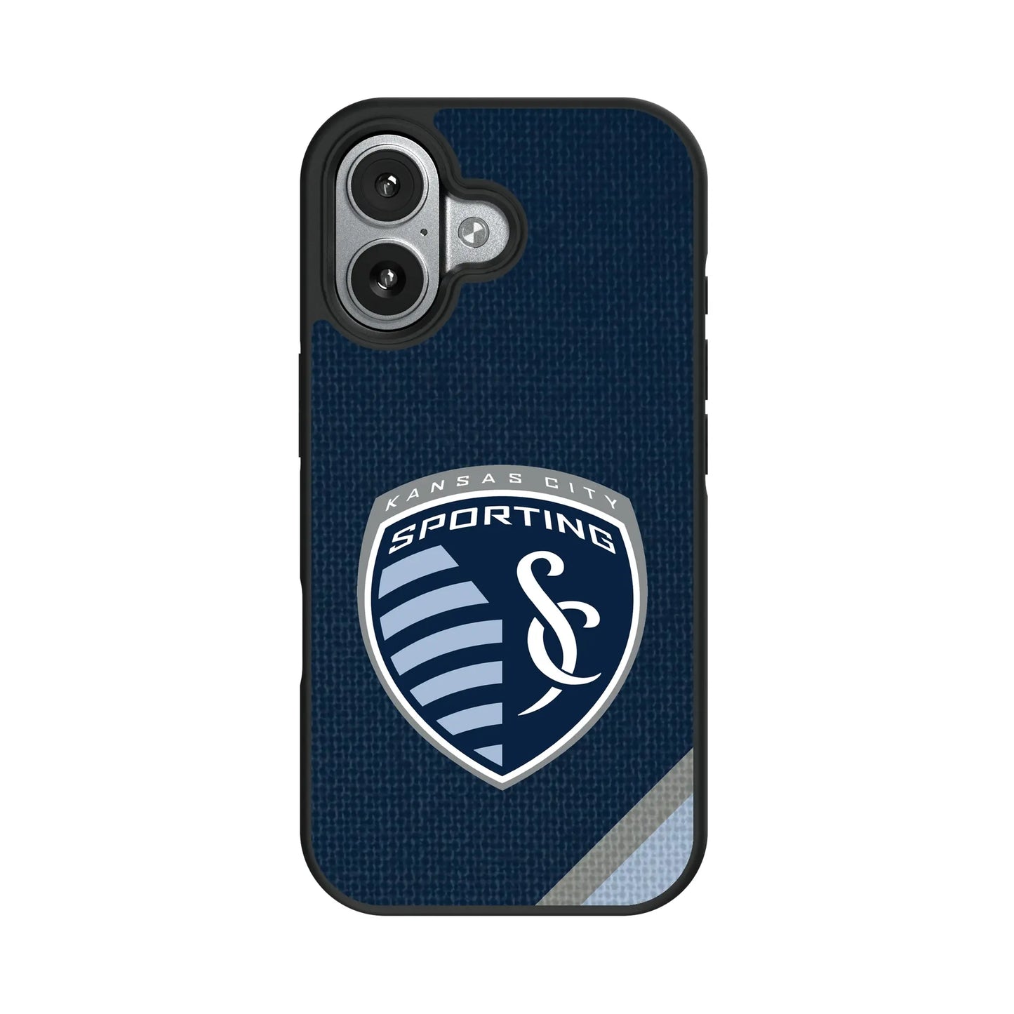 Sporting Kansas City Diagonal Stripe Bump Phone Case for Apple iPhone