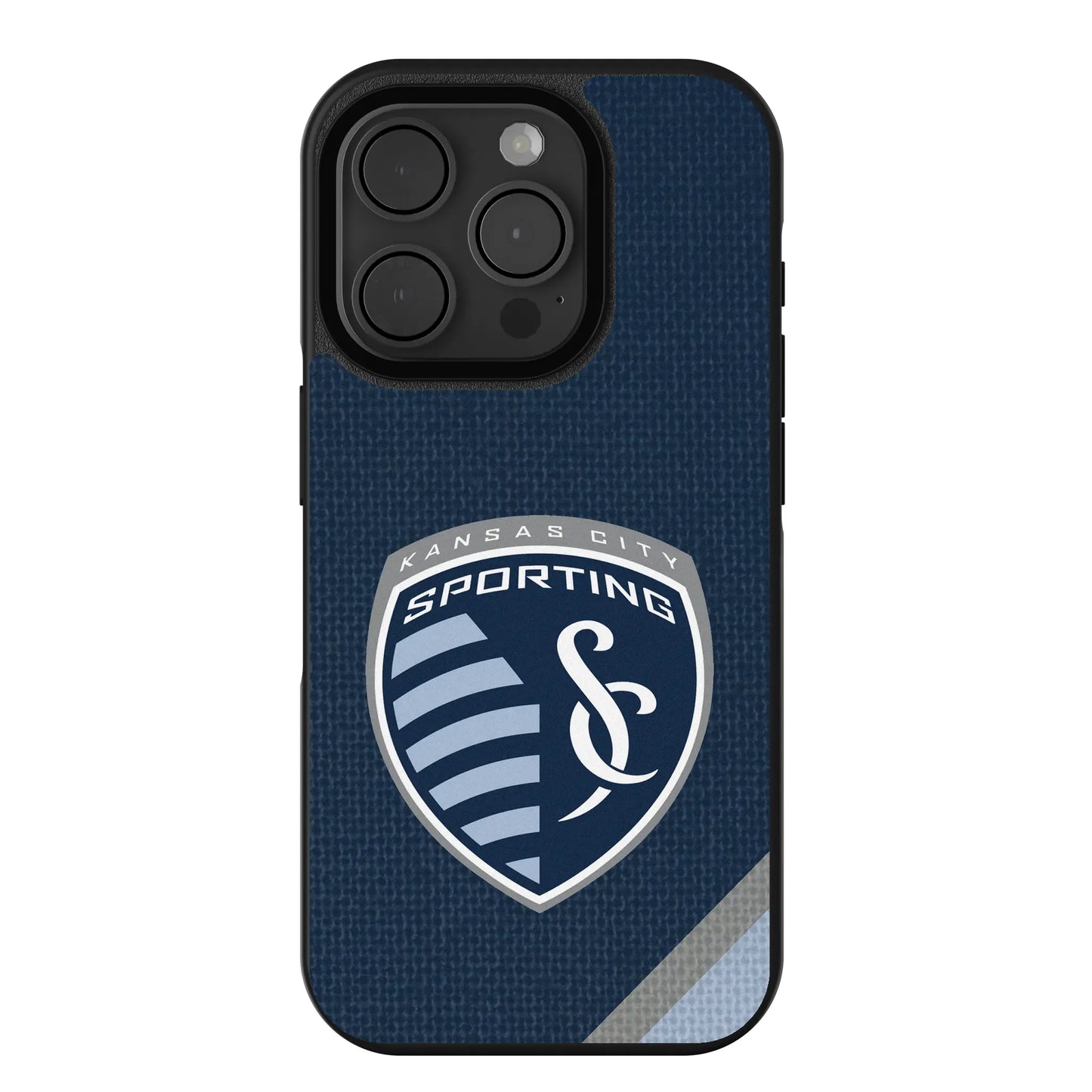 Sporting Kansas City Diagonal Stripe Bump Phone Case for Apple iPhone