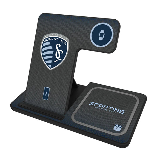 Sporting Kansas City Linen 3 in 1 Charging Station
