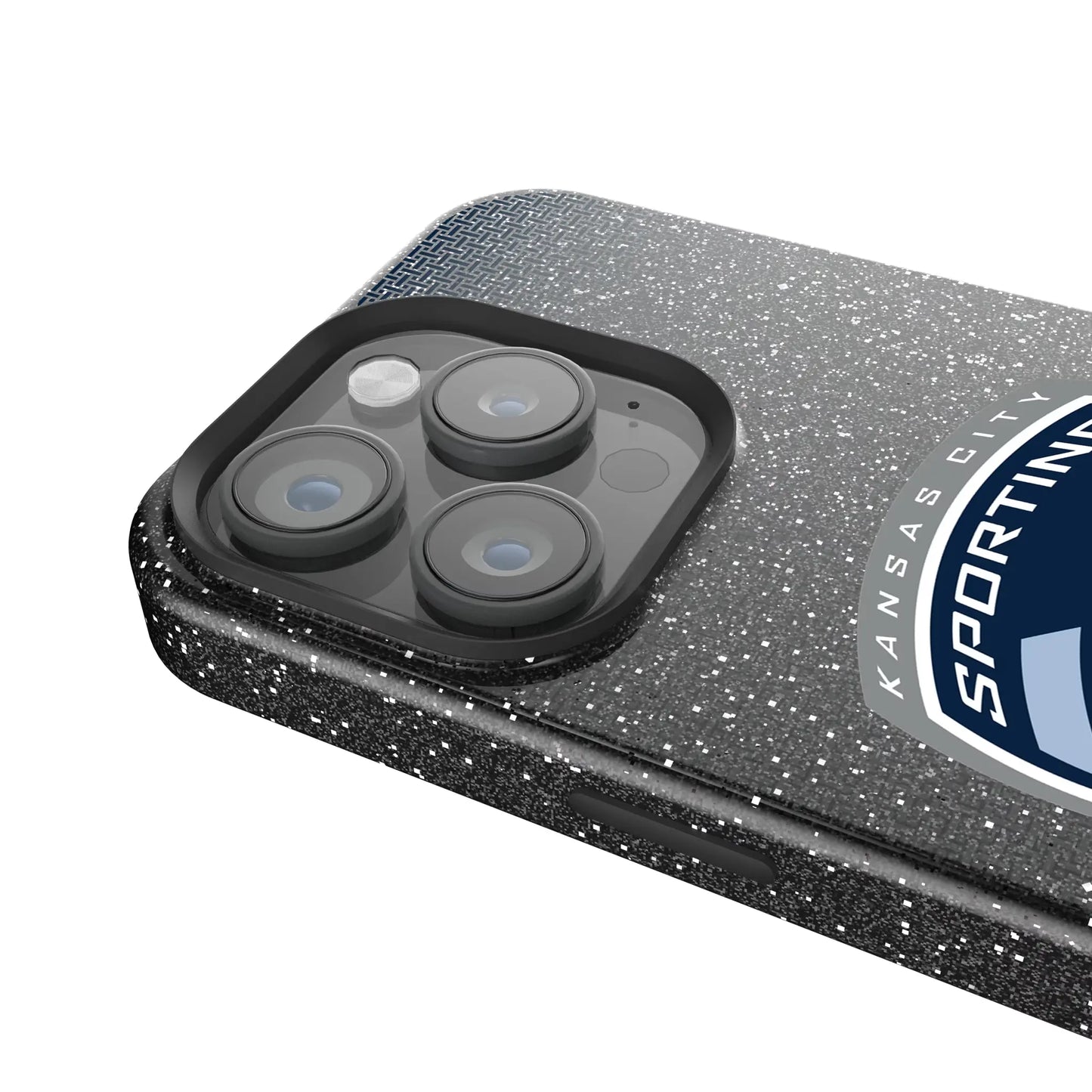 Sporting Kansas City Linen Black Bling Phone Case for Apple iPhone