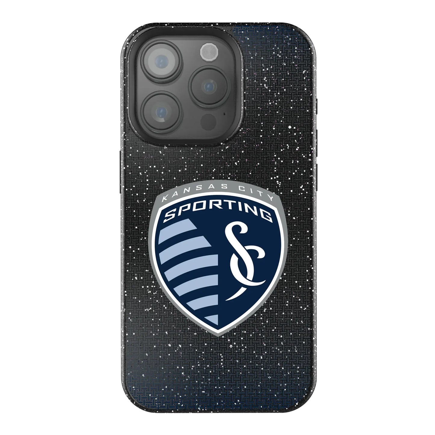 Sporting Kansas City Linen Black Bling Phone Case for Apple iPhone
