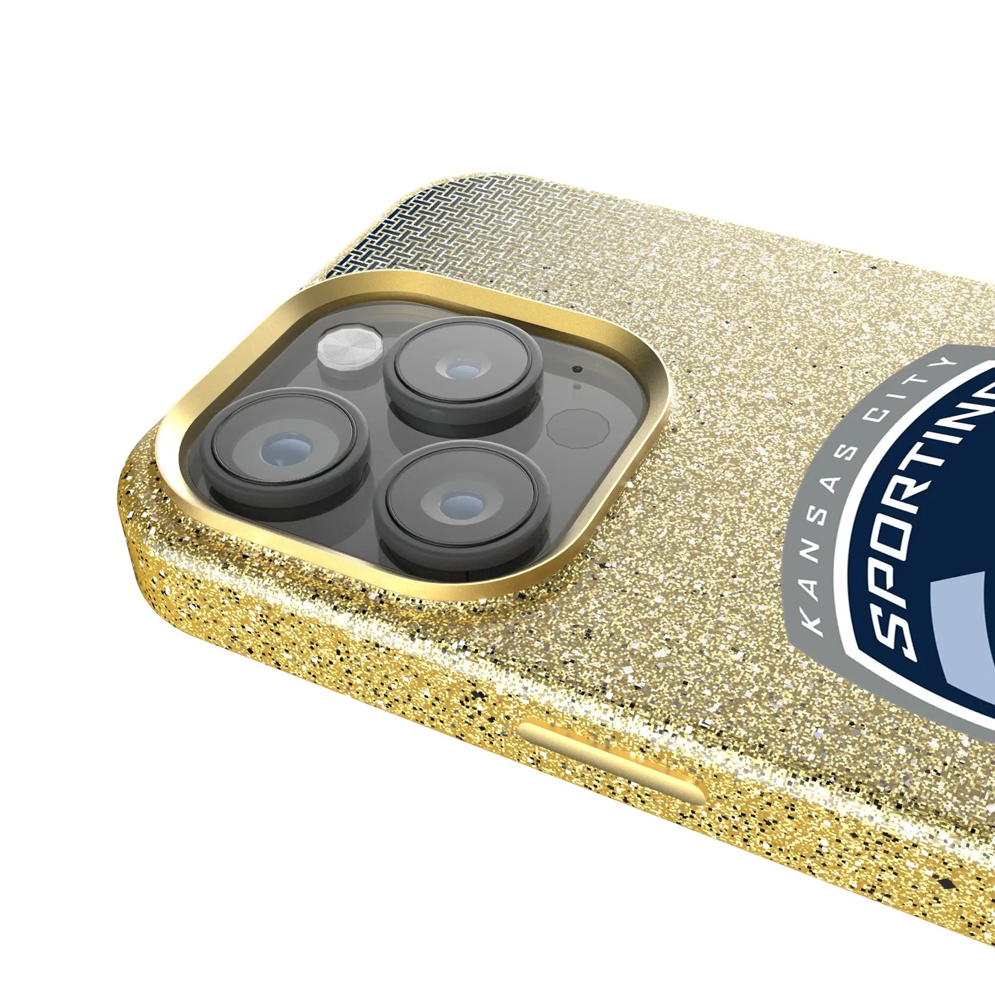 Sporting Kansas City Linen Bling Phone Case for Apple iPhone