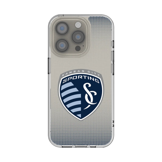 Sporting Kansas City Linen Clear Phone Case for Apple iPhone
