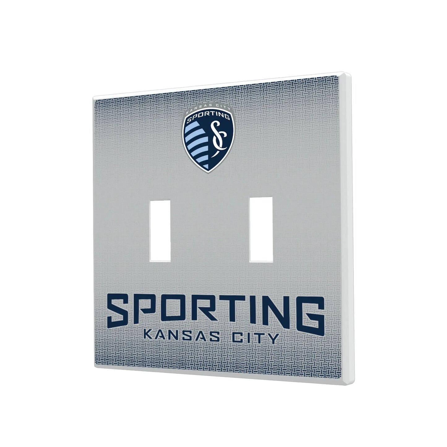 Sporting Kansas City Linen Hidden-Screw Light Switch Plate
