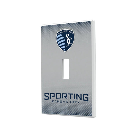 Sporting Kansas City Linen Hidden-Screw Light Switch Plate