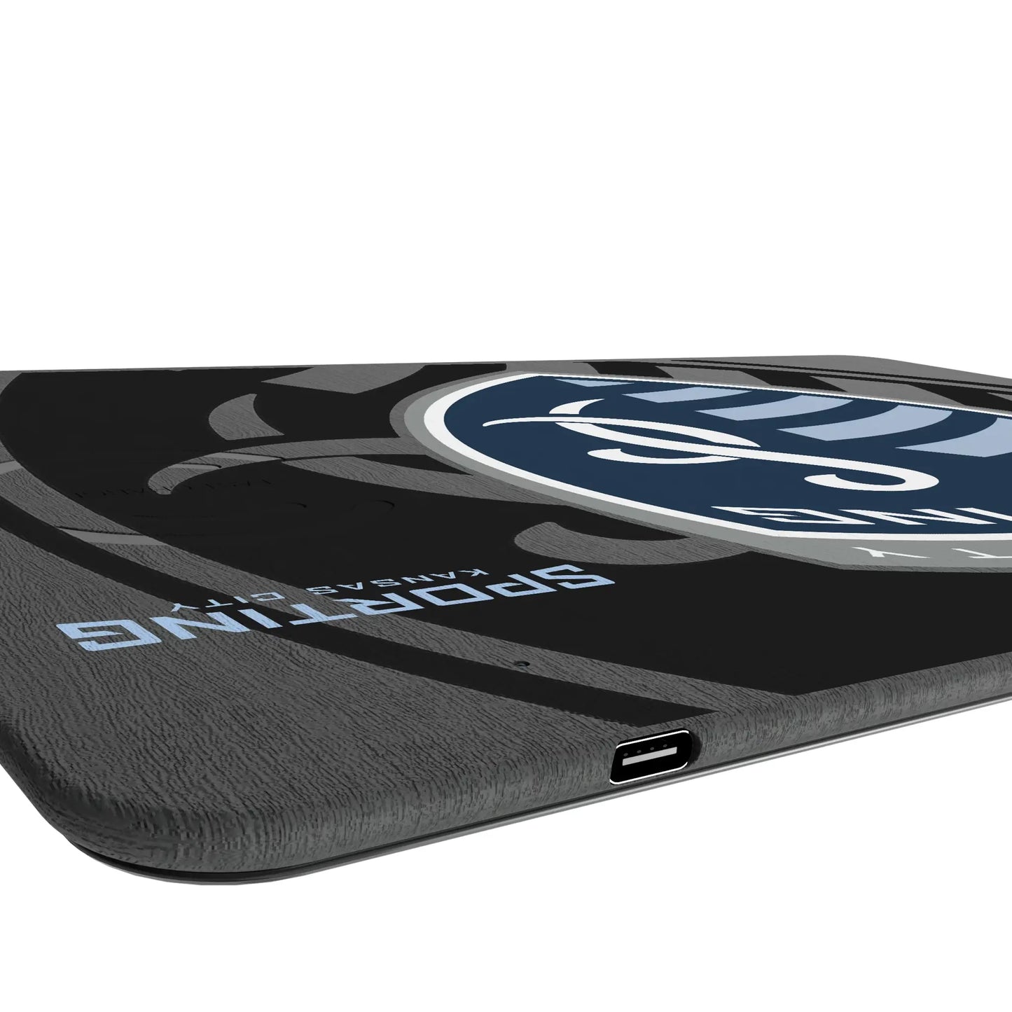 Sporting Kansas City Monocolor Tilt 15-Watt Wireless Charger and Mouse Pad