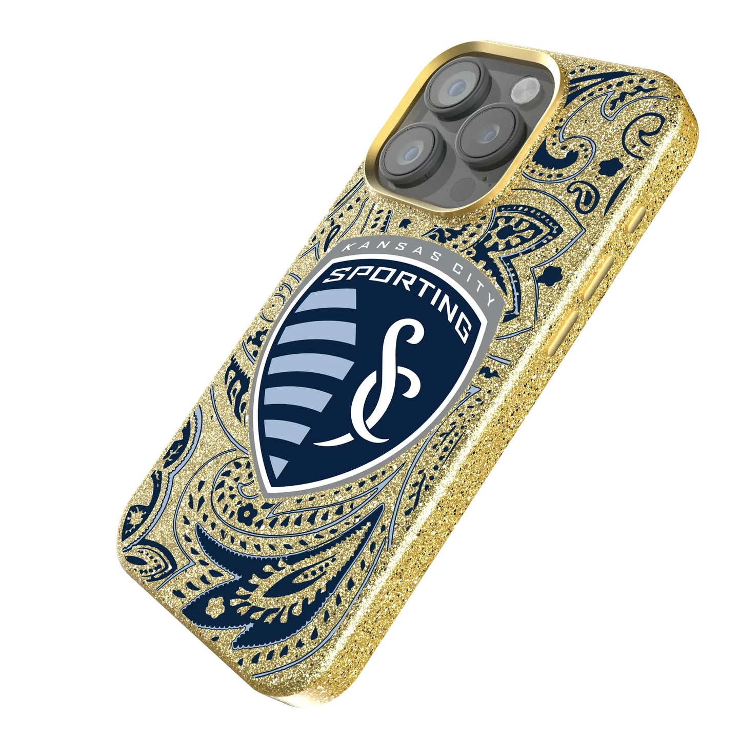 Sporting Kansas City Paisley Bling Phone Case for Apple iPhone